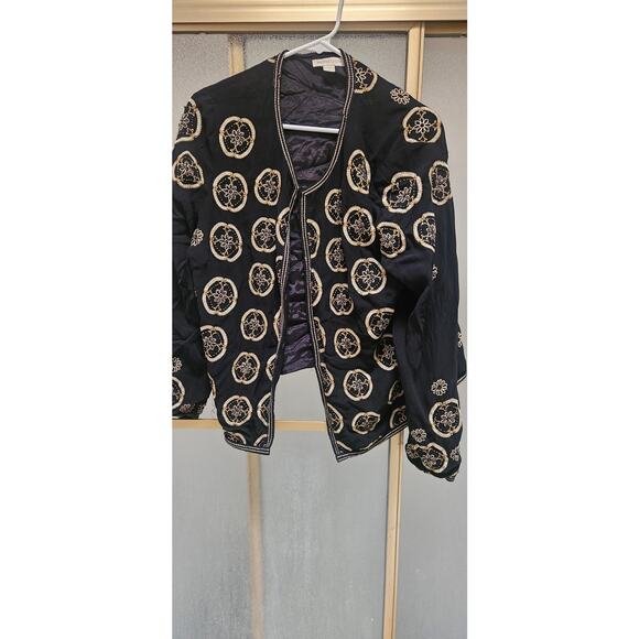 Beautiful vintage black and gold jacket monsoon - Picture 1 of 5
